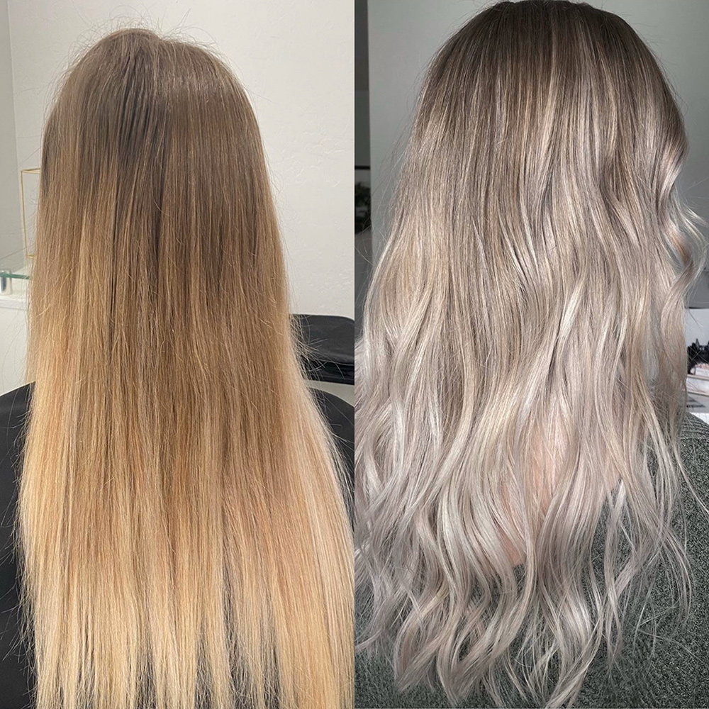 Traditional Foils to BLONDE BALAYAGE  Transitioning To A Softer Blonde 